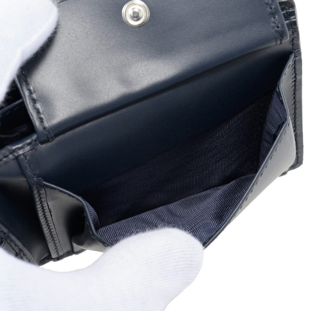 Gucci Guccissima Bifold Wallet Navy Blue - Picture 7 of 9